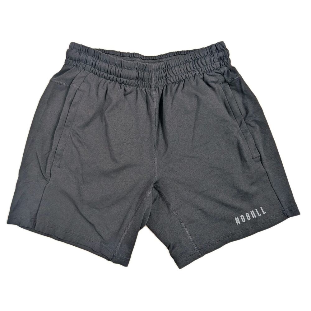 NOBULL Shorts Men's Small Black Performance Drawstring Stretch Athletic Gym Run